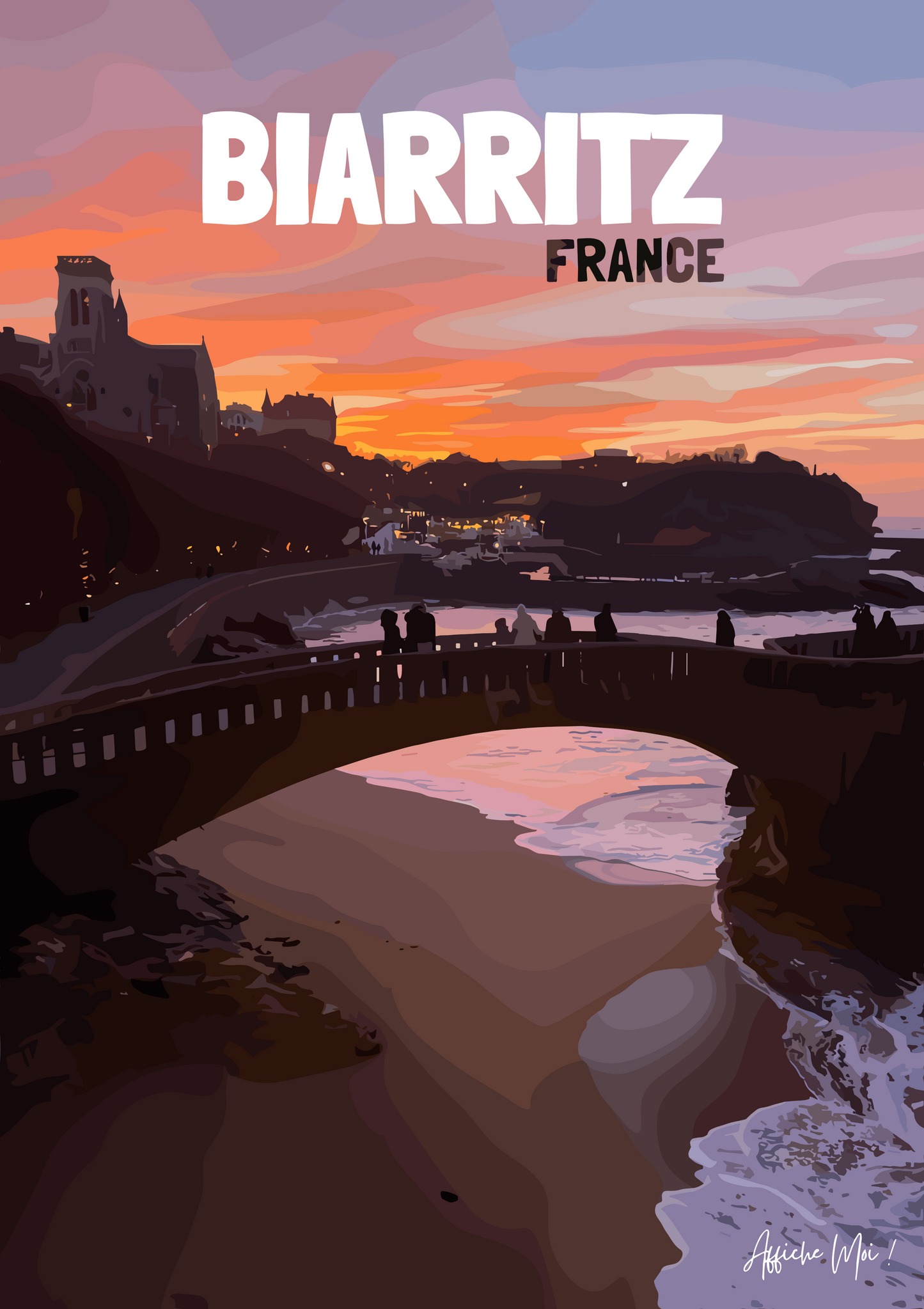 Affiche Biarritz