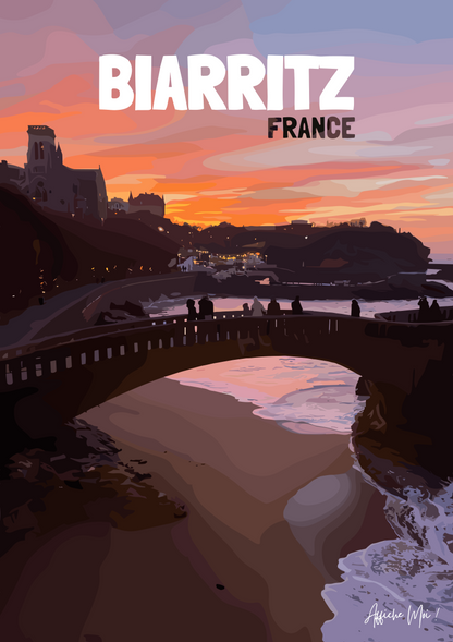 Affiche Biarritz