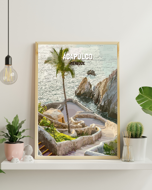 Affiche Acapulco Mexique Ma boutique