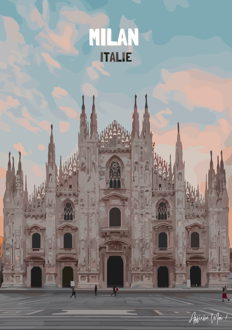 Affiche "Milan – Duomo di Milano" – Élégance italienne au cœur de votre décoration Ma boutique