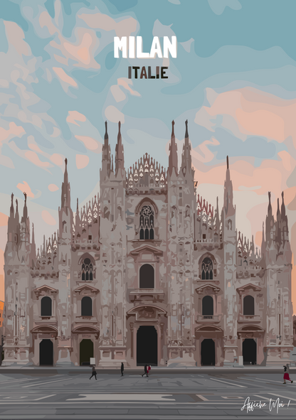 Affiche "Milan – Duomo di Milano" – Élégance italienne au cœur de votre décoration Ma boutique